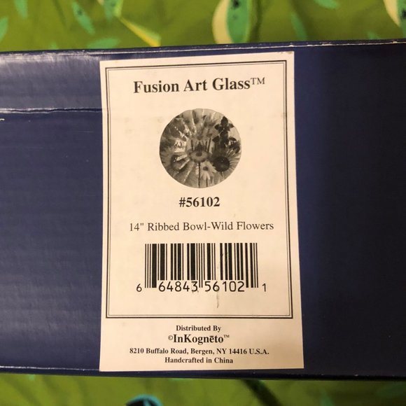 NWT, Fusion Art Glass, bowl - Picture 4 of 9